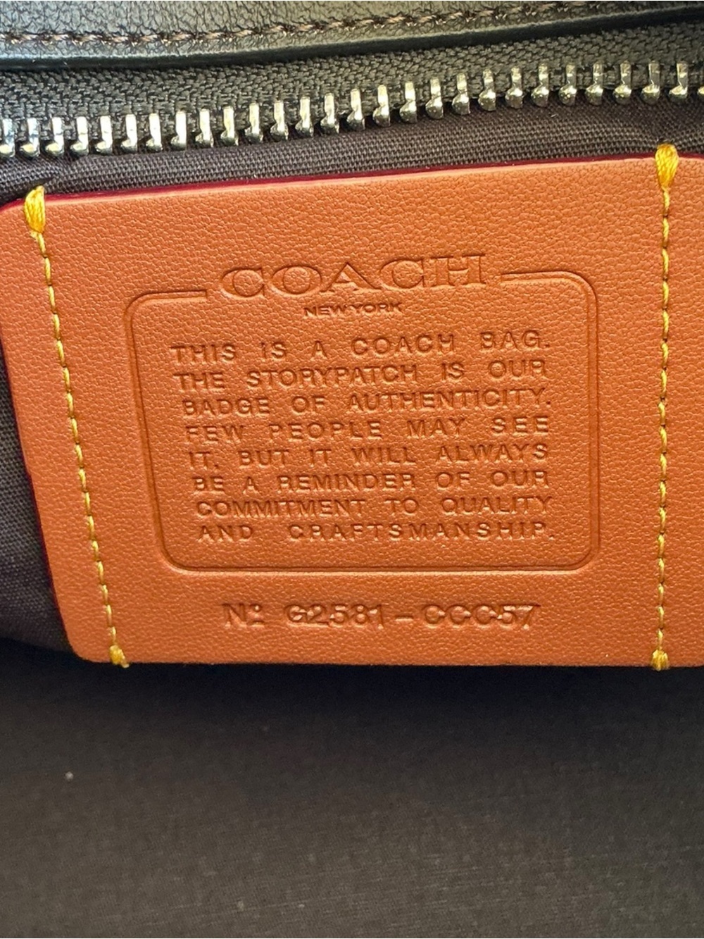 Coach Cargo Tote 26 Loved Leather Black Soft Grain Leather NWT - Picture 13 of 15